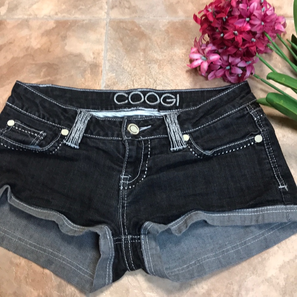 COOGI Black Jean Shorts for Women
